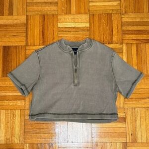 Urban Outfitters Green Crop Top Casual Knit